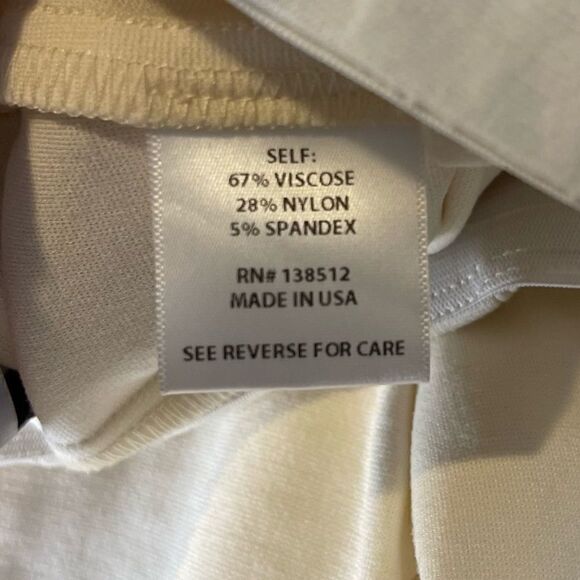 Common Sense Cream Flare High Rise pullover Style Leg Tie Details Pants.Size L - Picture 15 of 16